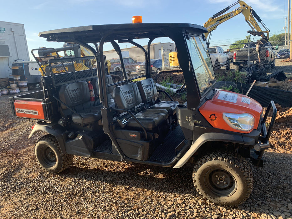 2019 Kubota RTV-X1140W-H 4wd Utility Cart, LED Strobe, Windshield Tempered Glass, Plastic Canopy, Wire Harness Kit, Backup Alarm