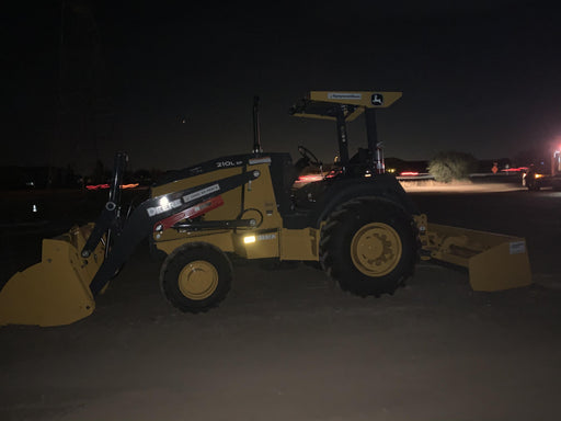 2020 John Deere 210LEP Canopy, 4WD, Second rear hydraulic cylinder, Light Package, Wheel weights