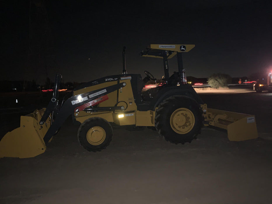 2020 John Deere 210LEP Canopy, 4WD, Second rear hydraulic cylinder, Light Package, Wheel weights