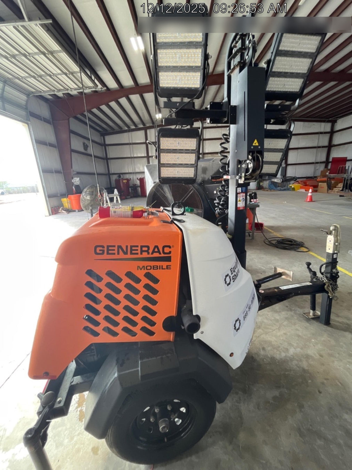 2024 Generac MLT2 Diesel, Flex Switch 120V Input, Powerzone Controller, 
(4) 320W LED Lights, 4kW Generator, 39.9 Gal Fuel Tank, 2" Ball, T3