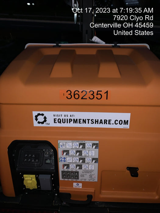 2023 Generac MLT2 Diesel, Flex Switch 120V Input, Powerzone Controller, 
(4) 320W LED Lights, 4kW Generator, 39.9 Gal Fuel Tank, 2" Ball, T3