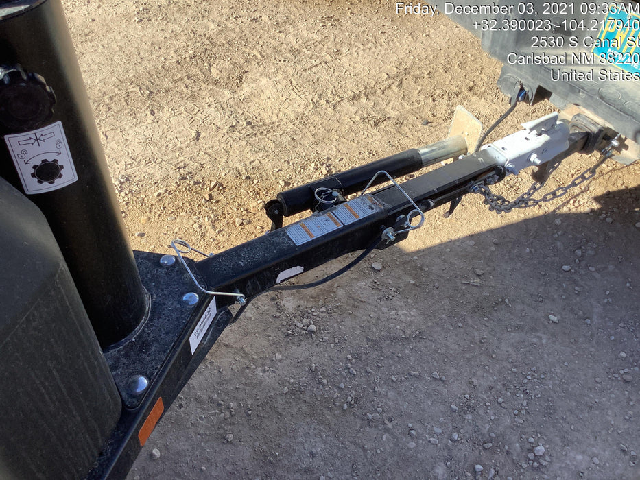 2021 Allmand NLV3GR (4) LED Light Fixture 350W, 23' Vertical Mast, 3kW Prime, Towable, Deep Sea L401, Leveling Jacks, Yanmar T4F 5.8hp