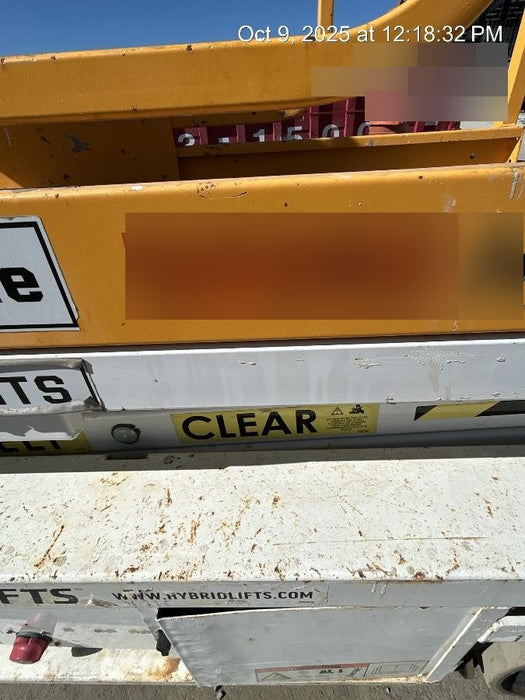 Custom Equipment HB-1430 Hy-Brid Scissor Lift
Platform capacity up to 670 lbs
Working height up to 20 ft
Weighs under 1,700 lbs
Non-marking wheels