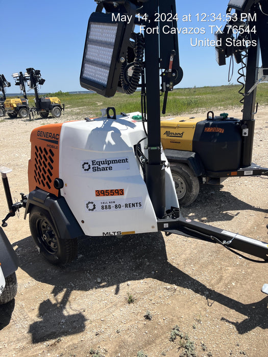 2024 Generac MLT2 Diesel, Flex Switch 120V Input, Powerzone Controller, 
(4) 320W LED Lights, 4kW Generator, 39.9 Gal Fuel Tank, 2" Ball, T3