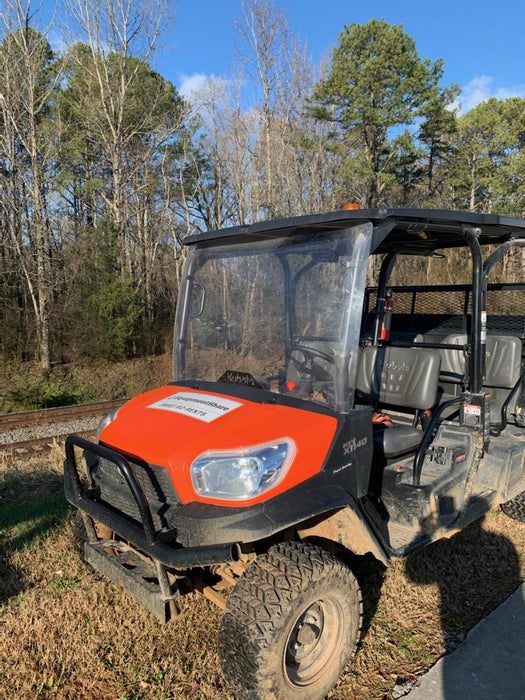 Kubota RTV-X1140W-H 4WD, LED Strobe, Windshield Acrylic Clear, Plastic Canopy, Wire Harness Kit, Backup Alarm