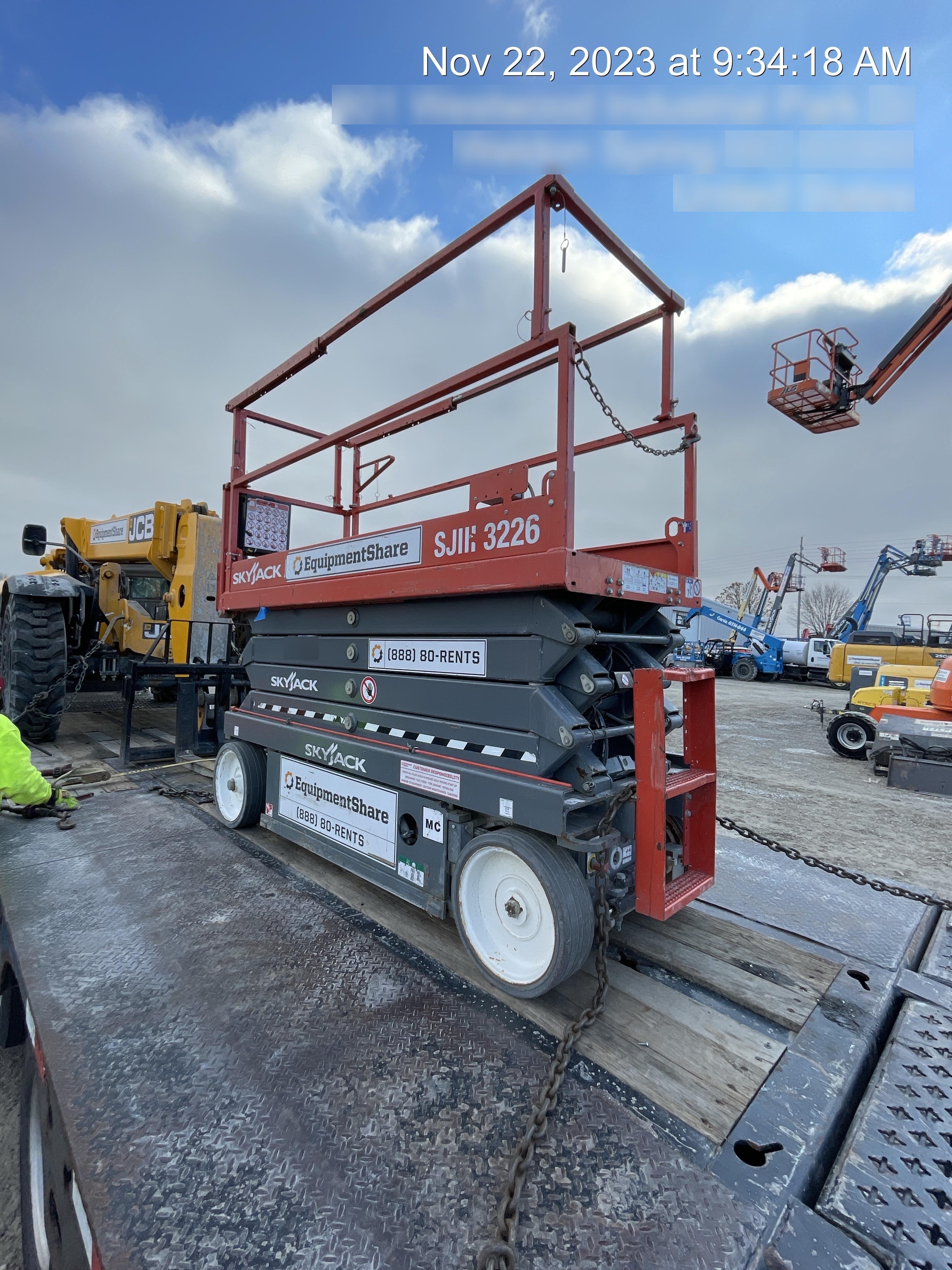 2019 Skyjack SJIII-3226 Standard Options