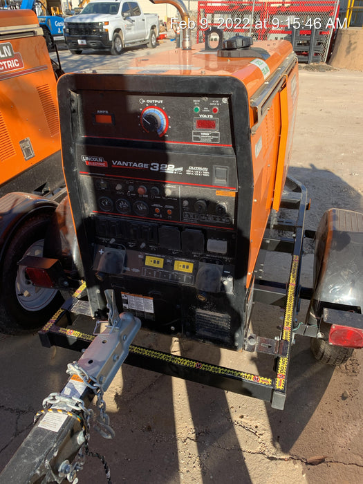 2021 Lincoln Electric Vantage 322 Vantage 322 Ready Pak 3 w/ Decals, ORANGE (includes trailer, cable rack, fender light kit) NO Telematics