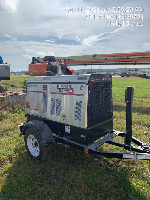 2021 Lincoln Electric Air Vantage 566 Air Vantage 566X Ready Pak 3 (includes trailer, cable rack, fender light kit); no telematics