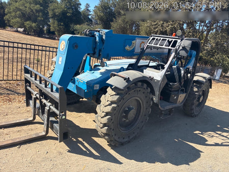 2019 Genie GTH-636 Canopy, Solid RT Tires, LED Work Lights, Beacon 60" QA Carriage, 48" Forks