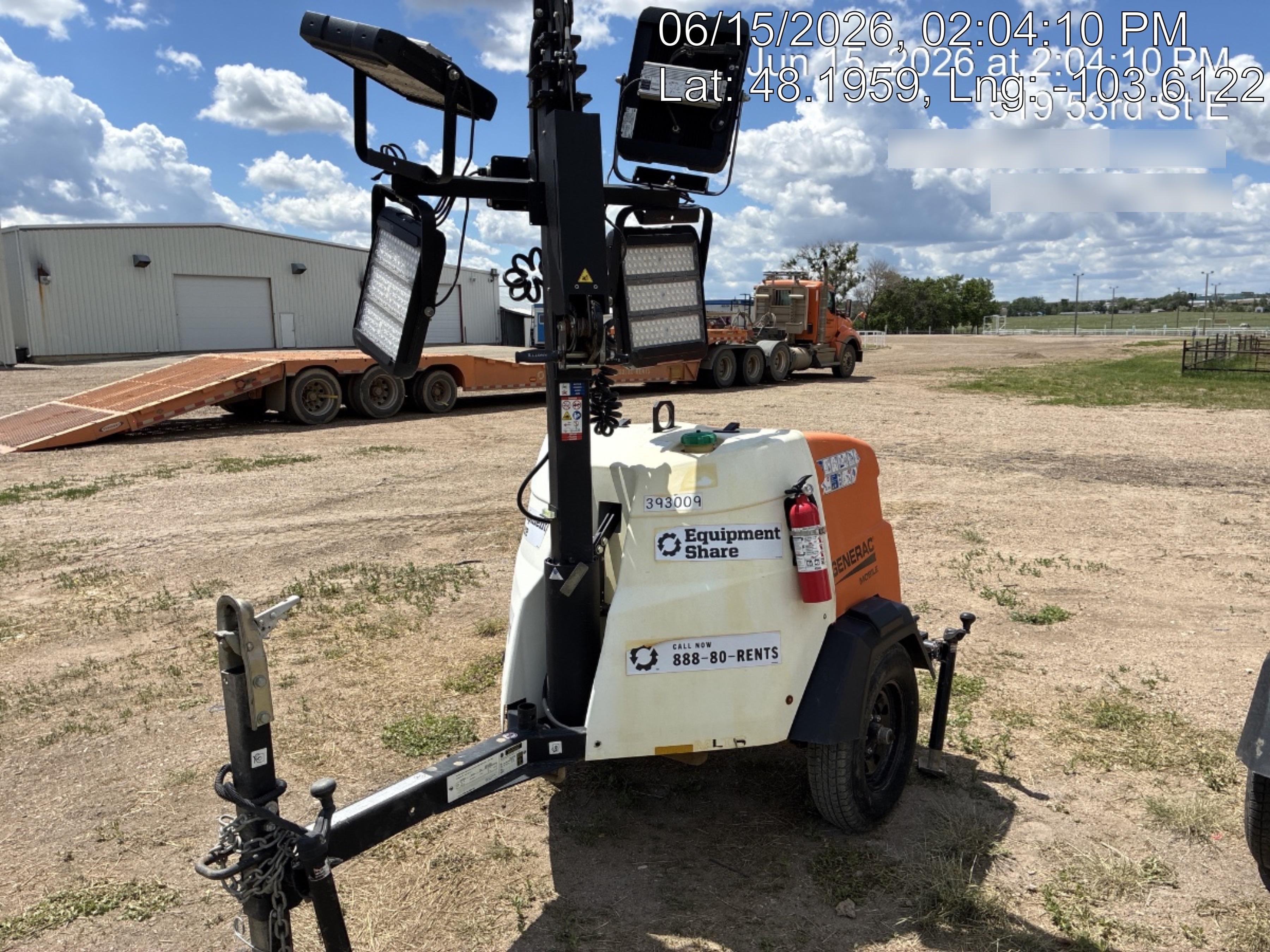 2024 Generac MLT2 Diesel, Flex Switch 120V Input, Powerzone Controller, 
(4) 320W LED Lights, 4kW Generator, 39.9 Gal Fuel Tank, 2" Ball, T3