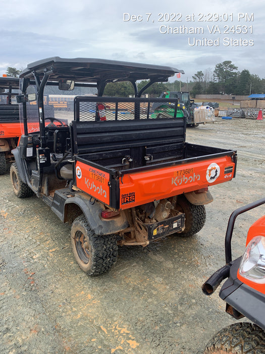 2021 Kubota RTV-X1140W-H Plastic Canopy, Windshield Acrylic Clear, LED Strobe Light, Wire Harness Kit, Back up Alarm