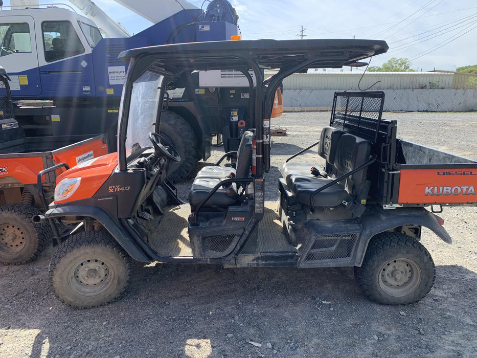 2020 Kubota RTV-X1140W-H 4wd Utility Cart, 4 Seat, Diesel, LED Strobe, Windshield Tempered Glass, Plastic Canopy, Wire Harness Kit, Backup Alarm