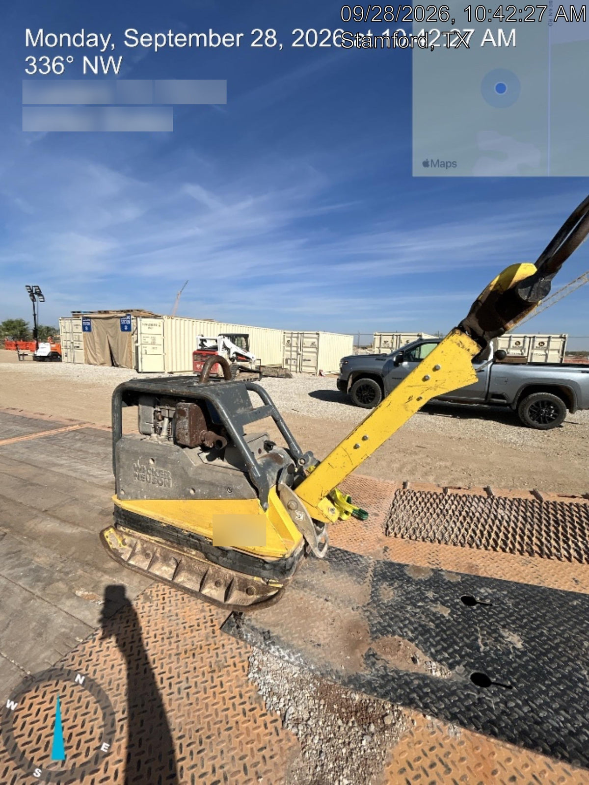 2020 Wacker Neuson DPU4545HEH Reversible Plate Compactor, Diesel