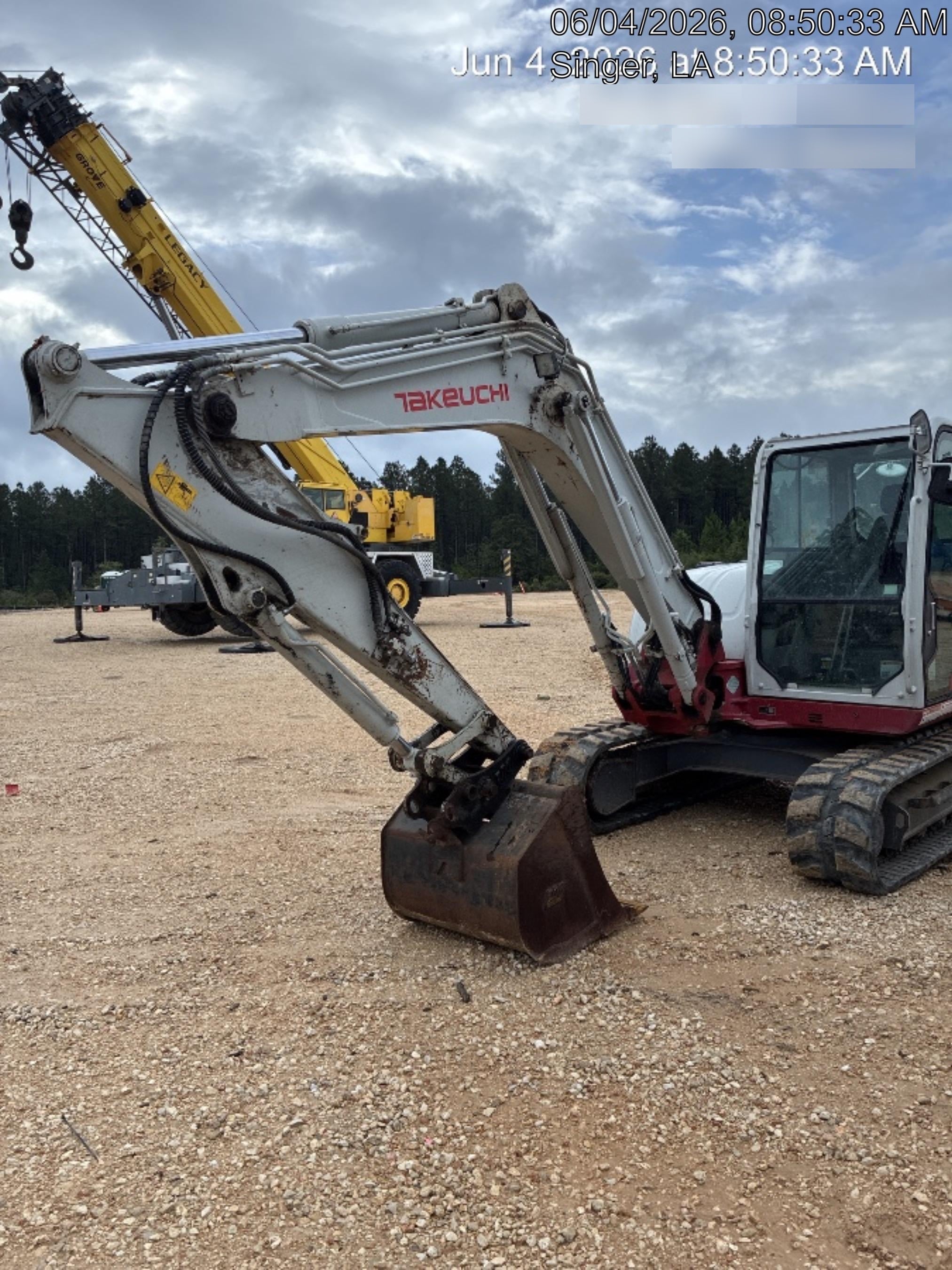 2019 Takeuchi TB290 Takeuchi TB290 Cab/Heat/AC w/Rubber Tracks, Auxiliary Hydraulics, Dozer Blade, Manual QC w/ 18/24/36" Buckets, Hydraulic Thumb Installed