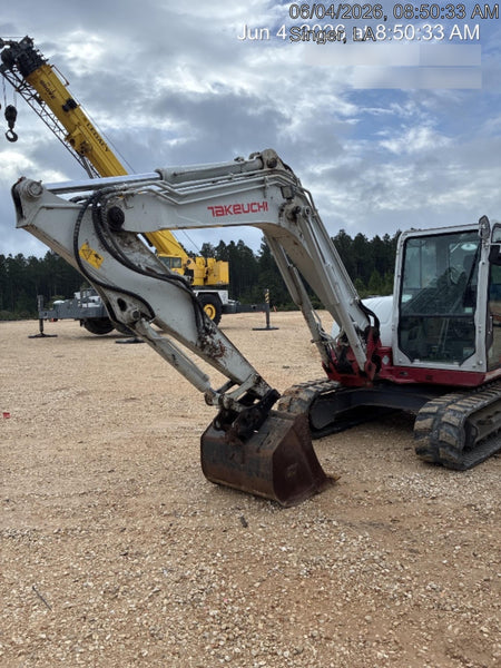 2019 Takeuchi TB290 Takeuchi TB290 Cab/Heat/AC w/Rubber Tracks, Auxiliary Hydraulics, Dozer Blade, Manual QC w/ 18/24/36" Buckets, Hydraulic Thumb Installed