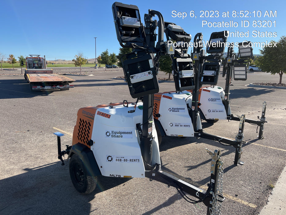 2023 Generac MLT2 Diesel, Flex Switch 120V Input, Powerzone Controller, (4) 320W LED Lights, 4kW Generator, 39.9 Gal Fuel Tank, 2" Ball, T3