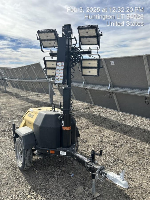 2022 Allmand NLV3GR (4) LED Light Fixture 350W, 23' Vertical Mast, 3kW Prime, Towable, ES Decals, T3