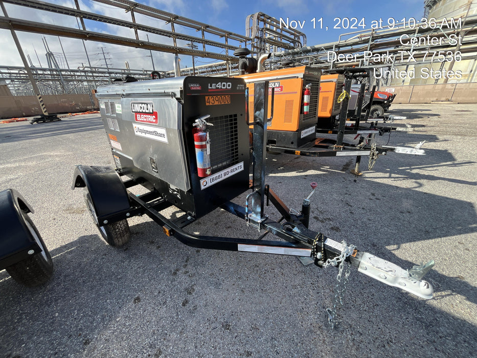 2024 Lincoln Electric LE400 Kubota V1505, Trlr, Cable Rack, Light Kit, ES Decals, T3