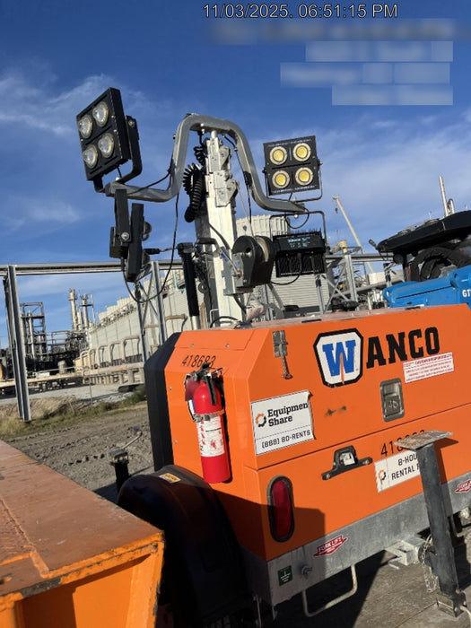 2024 Wanco WLTT-4MM4K Diesel, Deep Sea Controller, Shore Power Plug, Auto Start, (4) 350W LED Floodlights, 4kW Generator, 60 Gal Fuel Tank, 2" Ball, T3