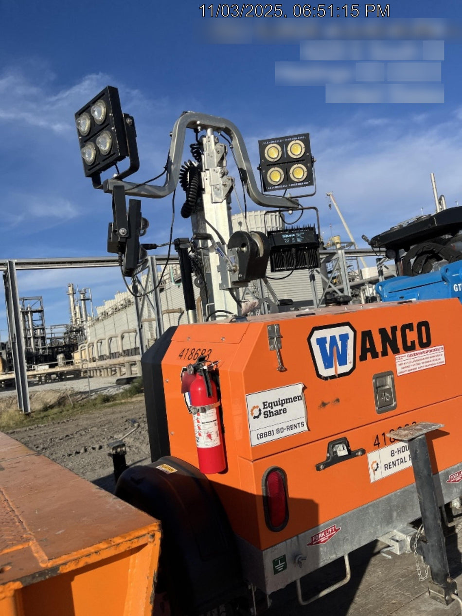 2024 Wanco WLTT-4MM4K Diesel, Deep Sea Controller, Shore Power Plug, Auto Start, (4) 350W LED Floodlights, 4kW Generator, 60 Gal Fuel Tank, 2" Ball, T3