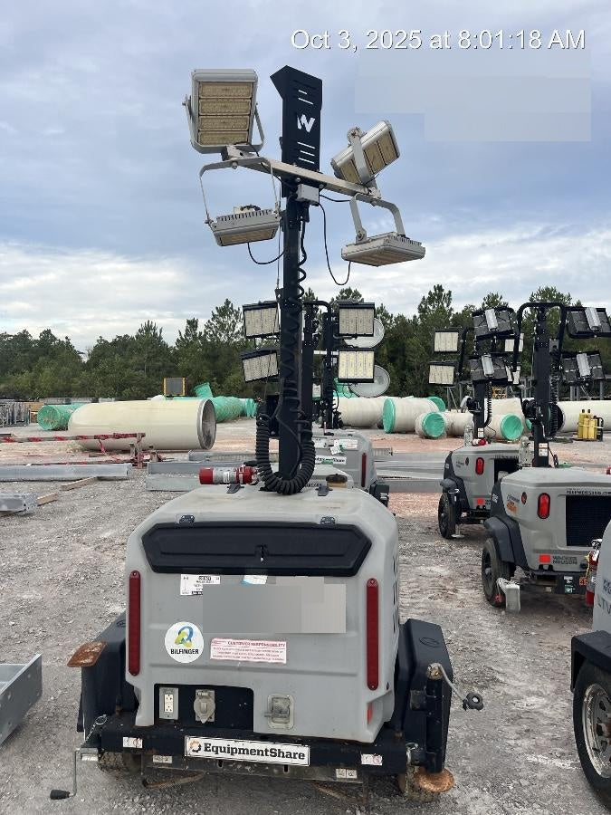 2019 Wacker Neuson LTV6K-LED LTV6K Light Tower, LED 300W, Telematics EQ SH Kubota