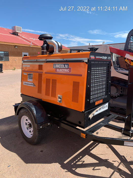 2021 Lincoln Electric Vantage 549X Ready Pak 3, ORANGE (includes trailer, cable rack, fender light kit)