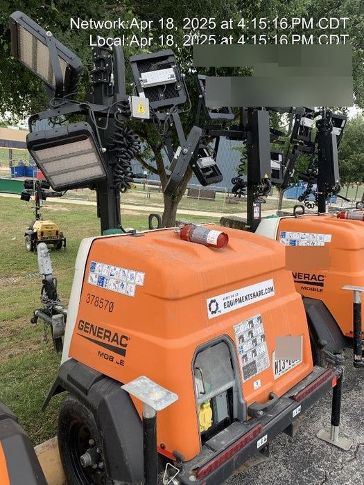 2023 Generac MLT2 Diesel, Flex Switch 120V Input, Powerzone Controller, 
(4) 320W LED Lights, 4kW Generator, 39.9 Gal Fuel Tank, 2" Ball, T3