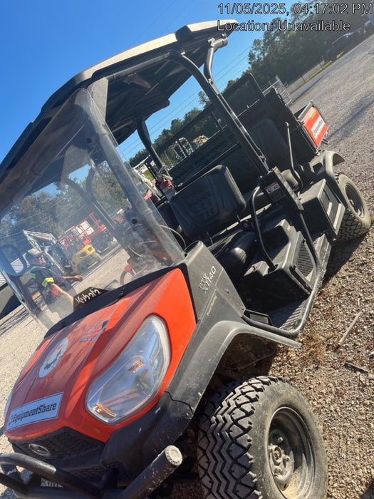 2021 Kubota RTV-X1140W-H Plastic Canopy, Windshield Acrylic Clear, LED Strobe Light, Wire Harness Kit, Back up Alarm