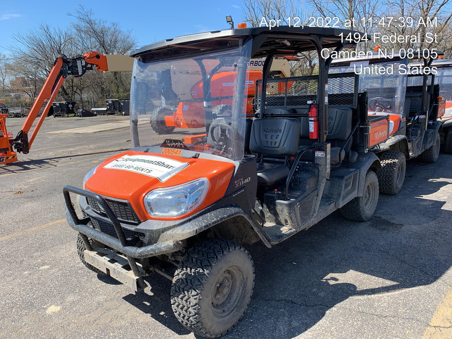 2022 Kubota RTV-X1140W-H Plastic Canopy, Windshield Acrylic Clear, LED Strobe Light, Wire Harness Kit, Back up Alarm