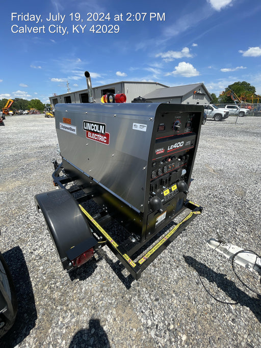 2024 Lincoln Electric LE400 Kubota V1505, Trlr, Cable Rack, Light Kit, ES Decals, T3