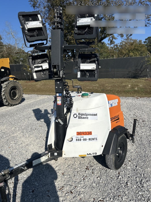 2023 Generac MLT2 Diesel, Flex Switch 120V Input, Powerzone Controller, 
(4) 320W LED Lights, 4kW Generator, 39.9 Gal Fuel Tank, 2" Ball, T3