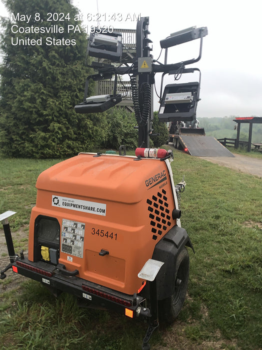 2023 Generac MLT2 Diesel, Flex Switch 120V Input, Powerzone Controller, (4) 320W LED Lights, 4kW Generator, 39.9 Gal Fuel Tank, 2" Ball, T3