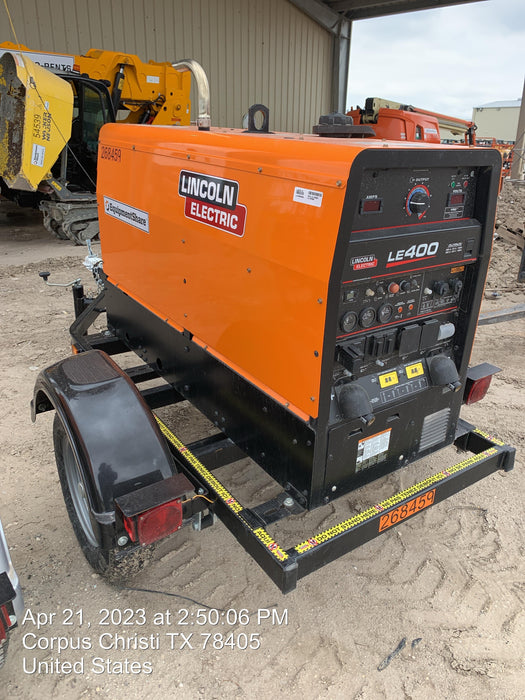 2022 Lincoln Electric LE400 Kubota V1505, Trlr, Cable Rack, Light Kit, ES Decals, T3