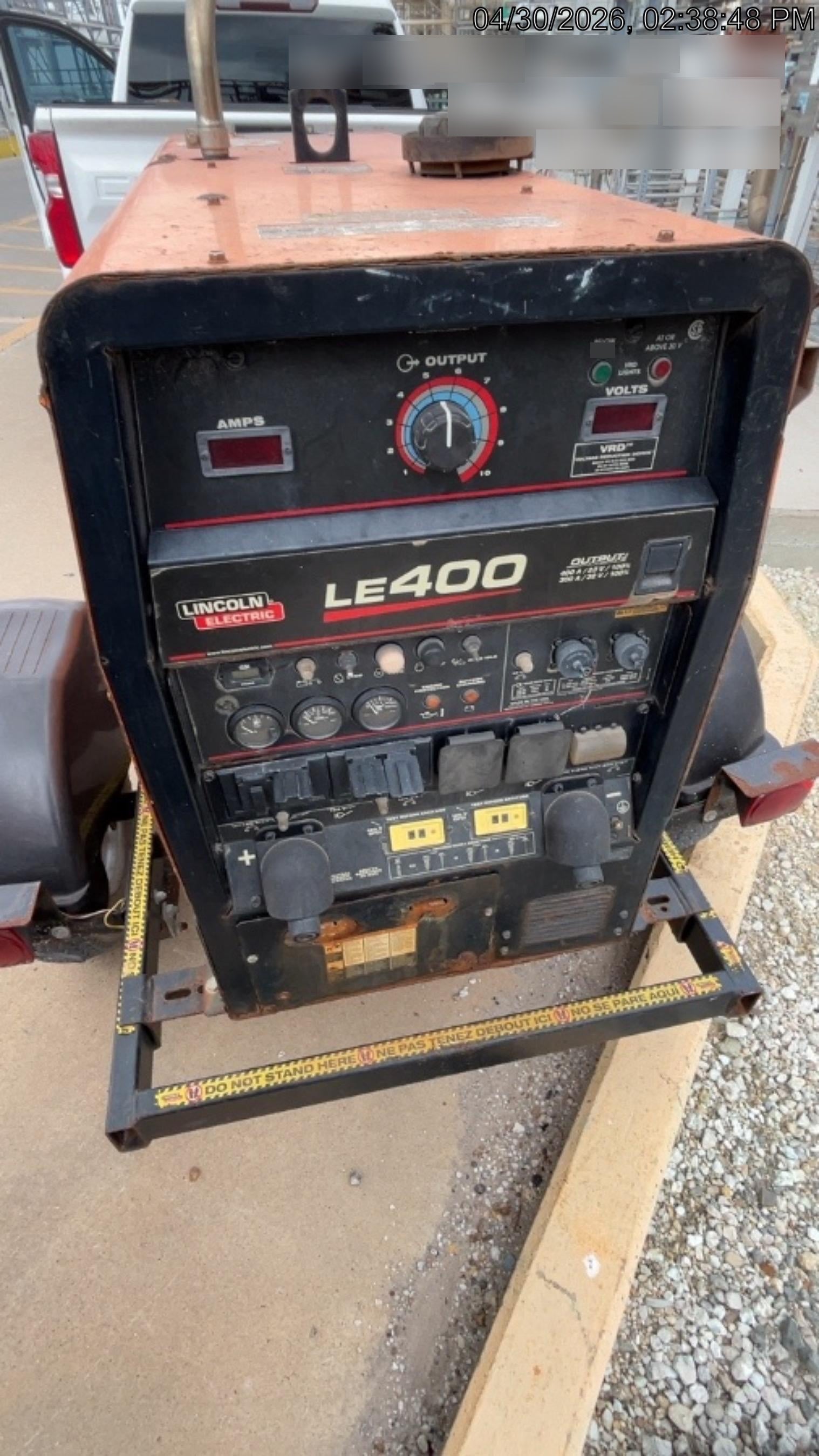 2022 Lincoln Electric LE400 Kubota V1505, Trlr, Cable Rack, Light Kit, ES Decals, T3