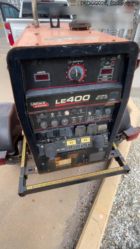 2022 Lincoln Electric LE400 Kubota V1505, Trlr, Cable Rack, Light Kit, ES Decals, T3