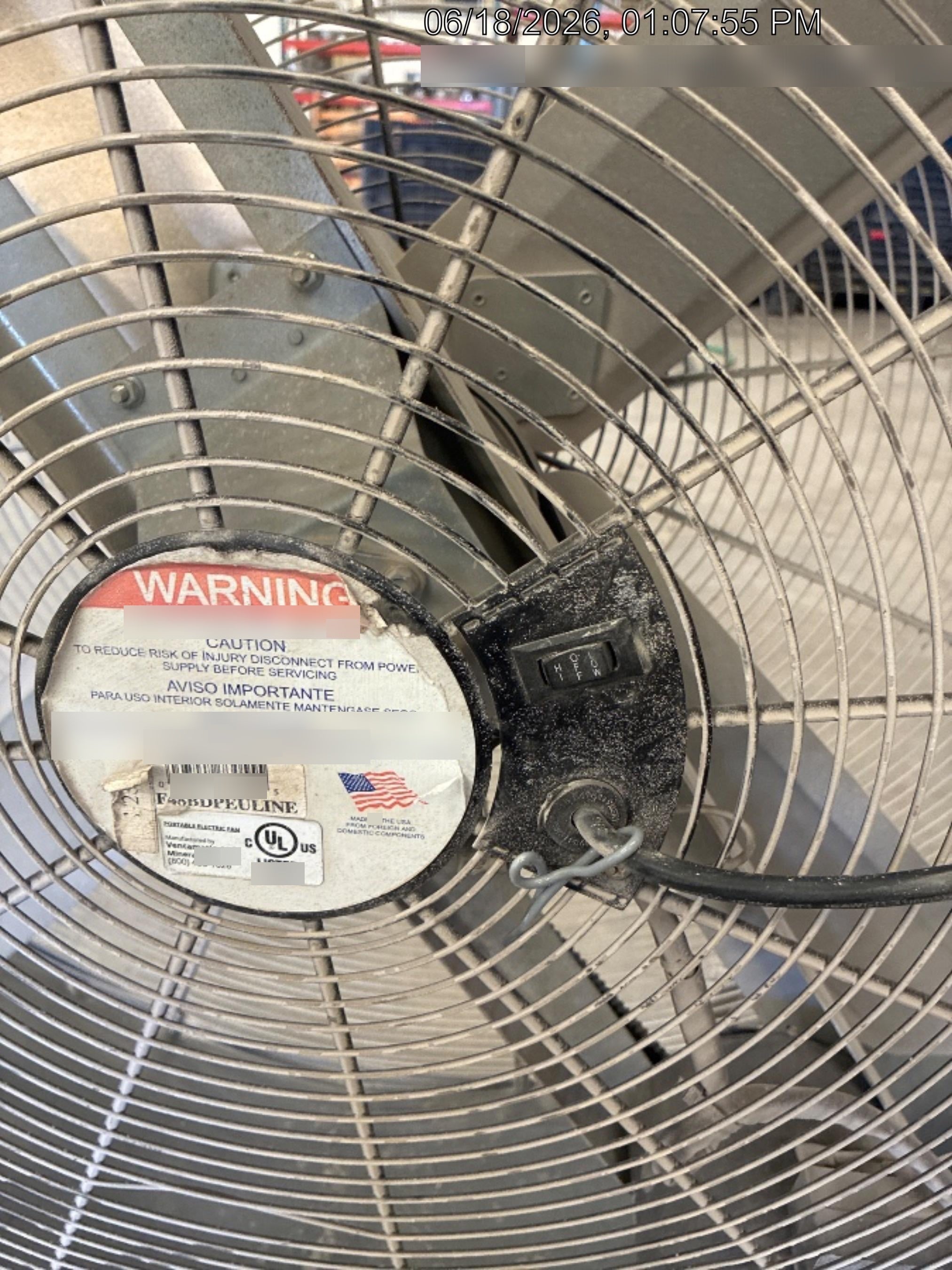 2022 ULINE 48" Drum Fan - Uline