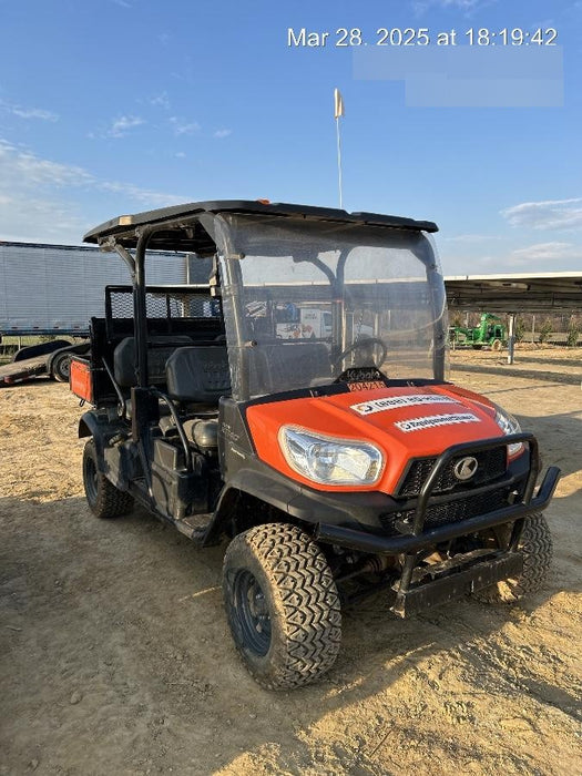 2022 Kubota RTV-X1140W-H Plastic Canopy, Windshield Acrylic Clear, LED Strobe Light, Wire Harness Kit, Back up Alarm