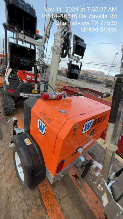 2024 Wanco WLTT-4MM4K Diesel, Deep Sea Controller, Shore Power Plug, Auto Start, (4) 350W LED Floodlights, 4kW Generator, 60 Gal Fuel Tank, 2" Ball, T3