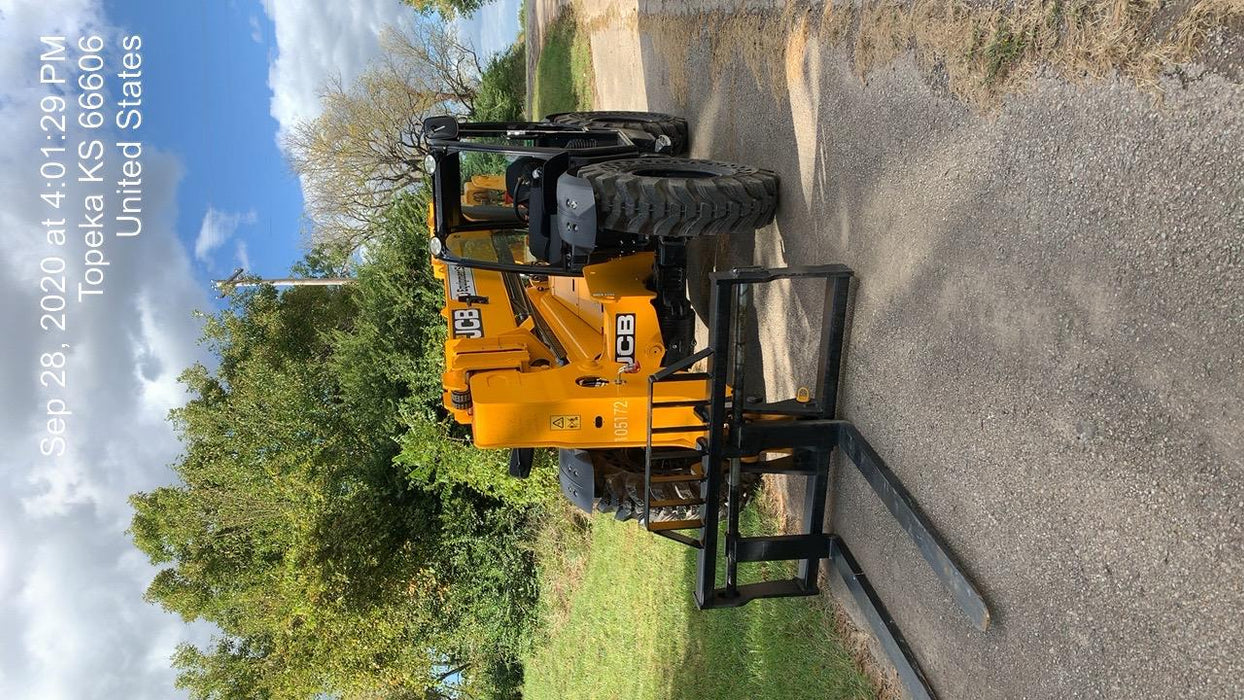 2020 JCB 509-42 Canopy, Solid Tires, Work Lights, Beacon, Aux Hydraulics, Back up Alarm, Lifting Eye, ES Decals
