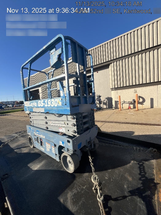 2019 Genie GS-1930 Genie GS-1930 Scissor Lift w/Standard Options
