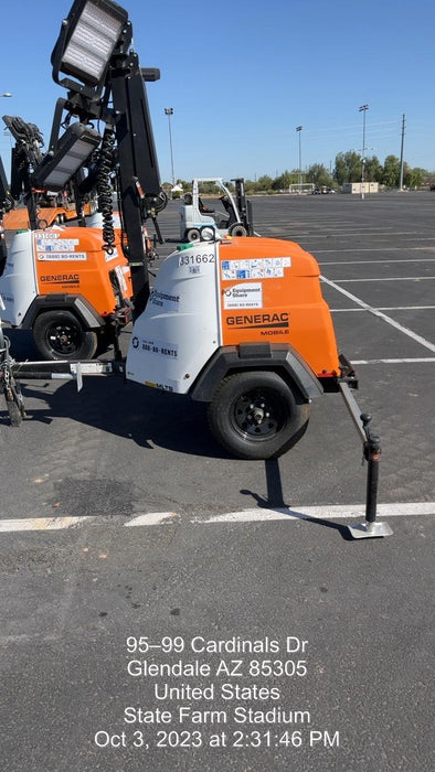 2023 Generac MLT2 Diesel, Flex Switch 120V Input, Powerzone Controller, (4) 320W LED Lights, 4kW Generator, 39.9 Gal Fuel Tank, 2" Ball, T3