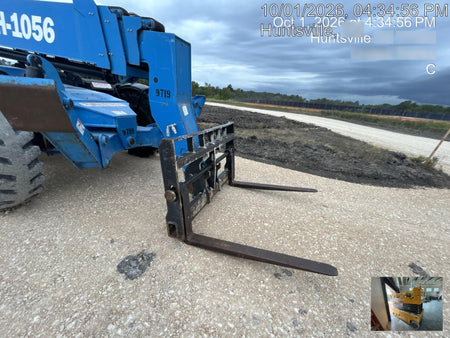 2018 Genie GTH-1056 Genie GTH-1056 w/Open ROPS, Solid Tires, Work Light/Beacon, 60" Carriage and Forks