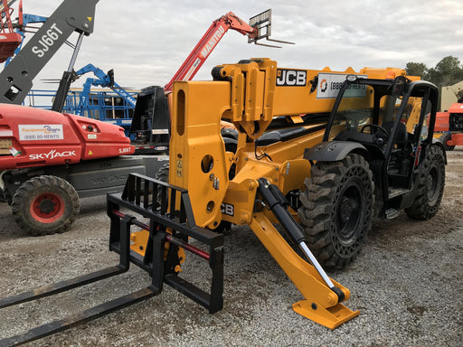 2019 JCB 510-56 Canopy, 74 HP, Solid Tires, STD Worklight, Beacon, Aux Hydraulics, Lifting Eye, Back up Alarm w/66" Carriage/60" Forks