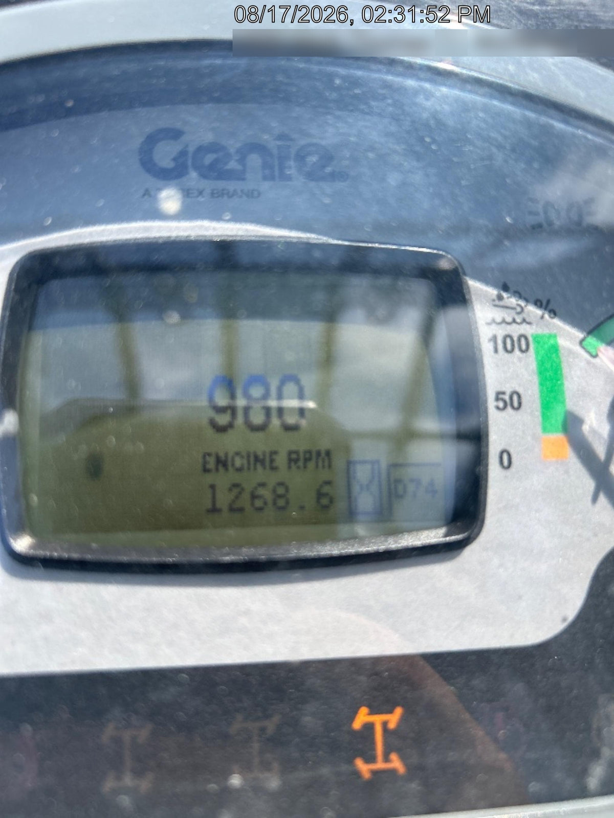 2019 Genie GTH-636 Canopy, Solid RT Tires, LED Work Lights, Beacon 60" QA Carriage, 48" Forks