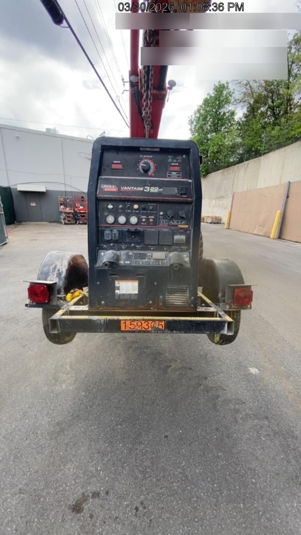 2021 Lincoln Electric Vantage 322 Vantage 322 Ready Pak 3 w/ Decals, ORANGE (includes trailer, cable rack, fender light kit) NO Telematics