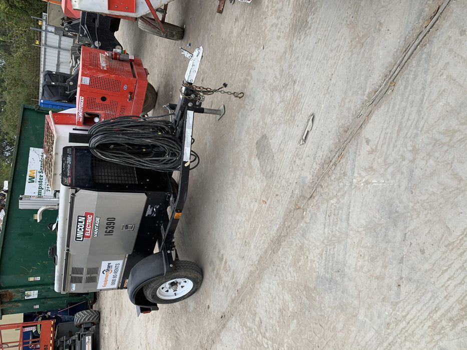 2018 Lincoln Electric Vantage 322 Lincoln Vantage 322 Welder Ready Pak 3 - Vantage 322, Trailer, Fender and light kit, Cable rack