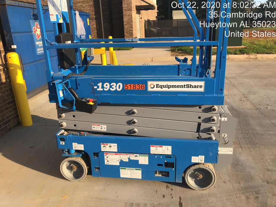 2019 Genie GS-1930 Fixed Rails with Chain Entry