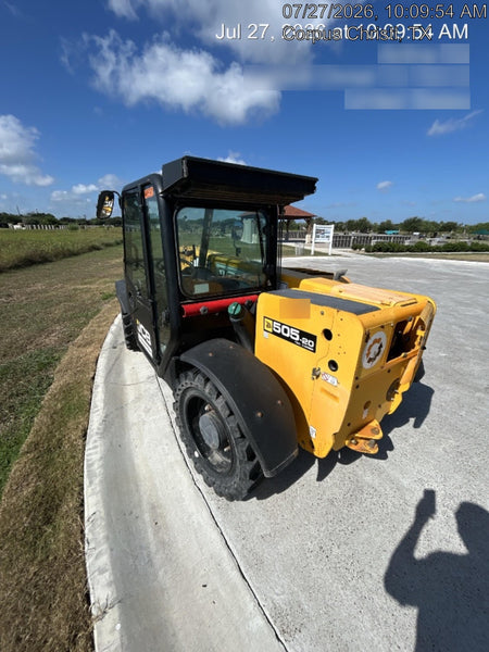 2020 JCB 505-20TC Cab/Heat/Air, Solid Tires, Work Lights, Beacon, Aux Hydraulics, Back up Alarm, ES Decals