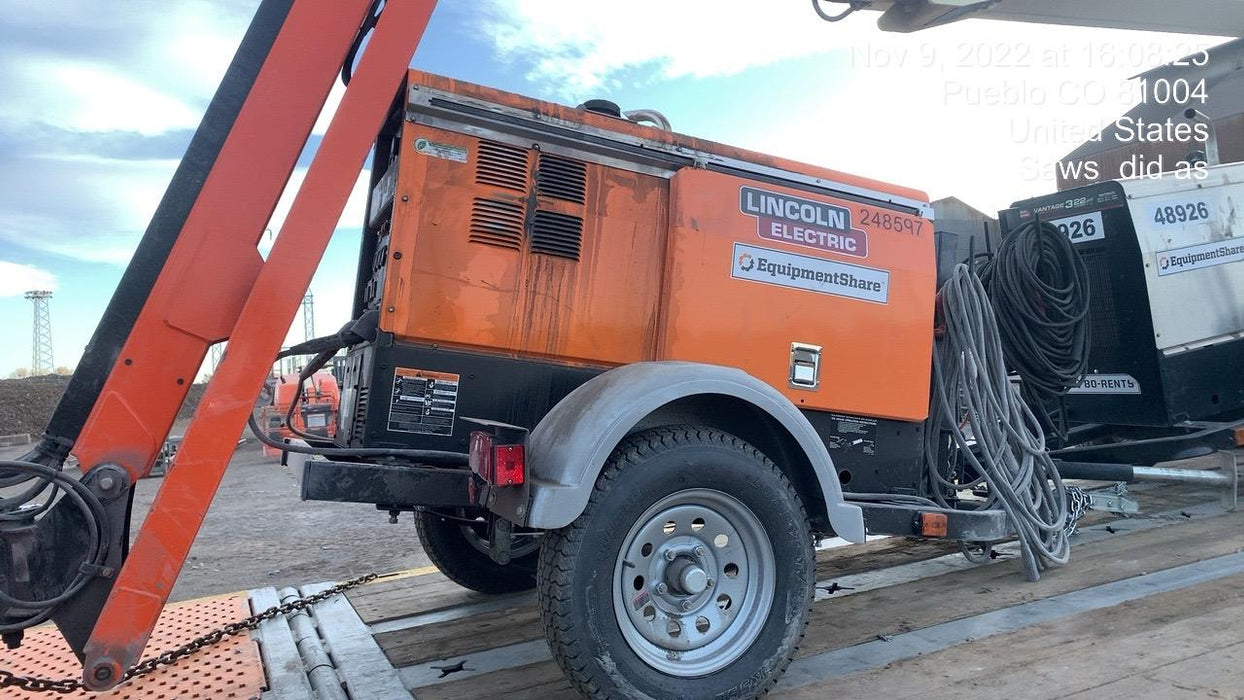 2022 Lincoln Electric LE400 Kubota V1505, Trlr, Cable Rack, Light Kit, ES Decals, T3