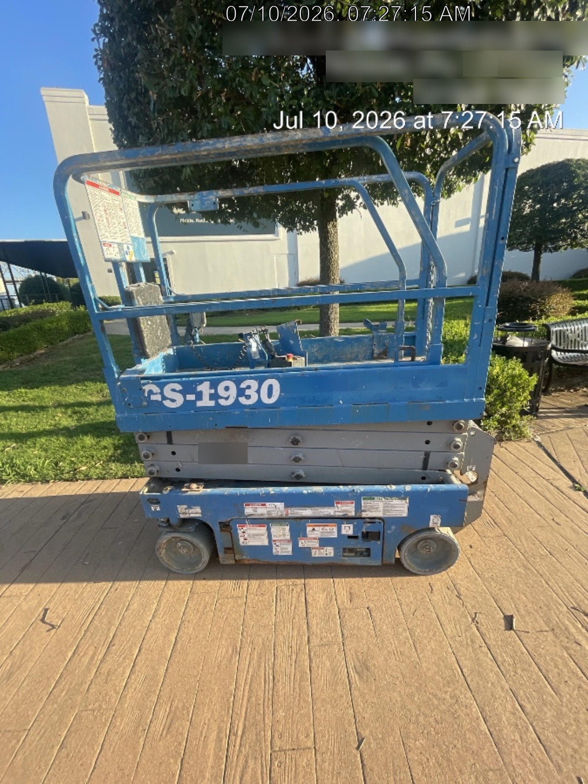 2019 Genie GS-1930 Fixed Rails with Chain Entry